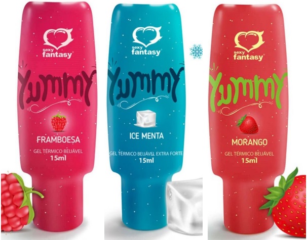 YUMMY GEL TÉRMICO BEIJÁVEL SEXY FANTASY Sorvete Quente Moda Intima e